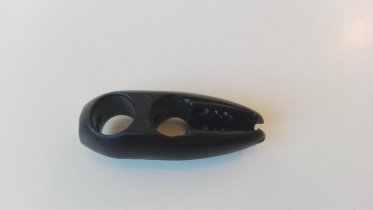 Plastic clip 4-5 mm oval, black