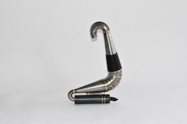 Titanium Tuned exhaust with elbow  F-LIGHT 200 